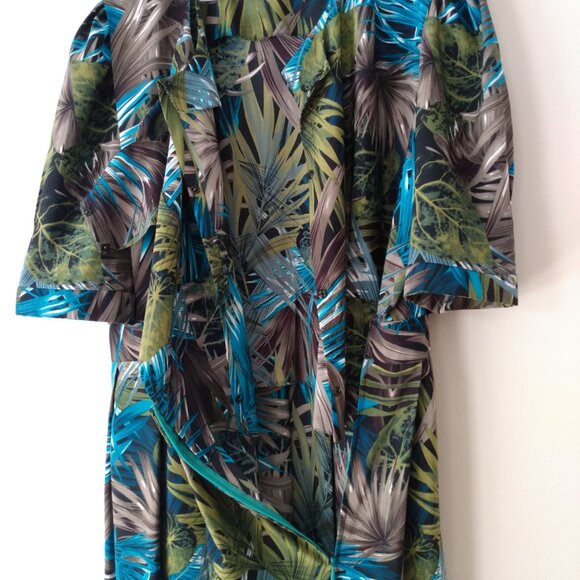 Hawaiian Tropical Dress 46" Bust 37.5" Waist Amish Mennonite Cape Old Colony - Picture 11 of 12